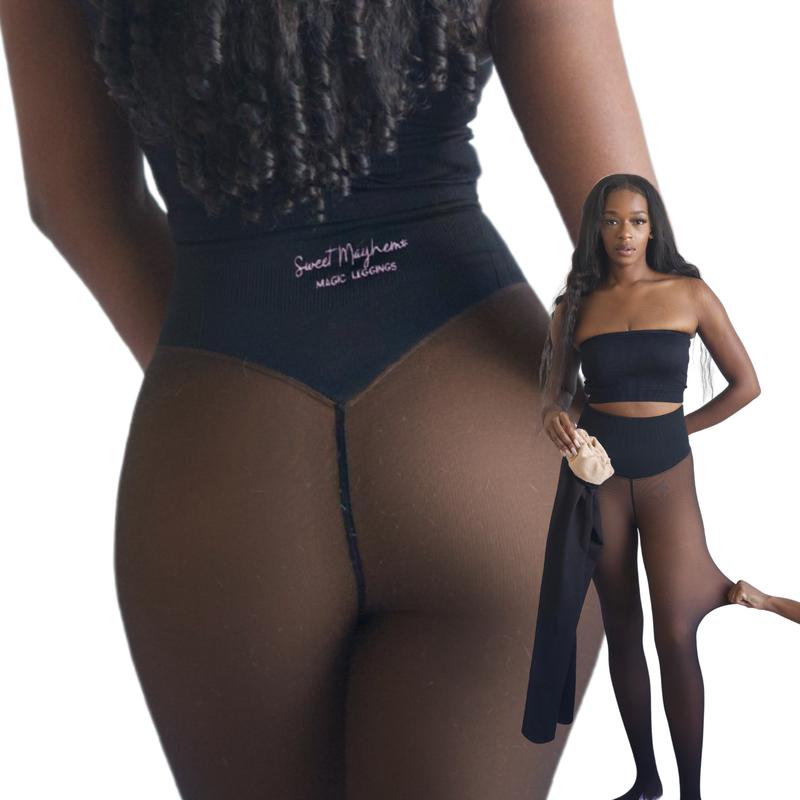 Compression Band Fleece-Lined Leggings