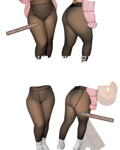 Compression Band Fleece-Lined Leggings